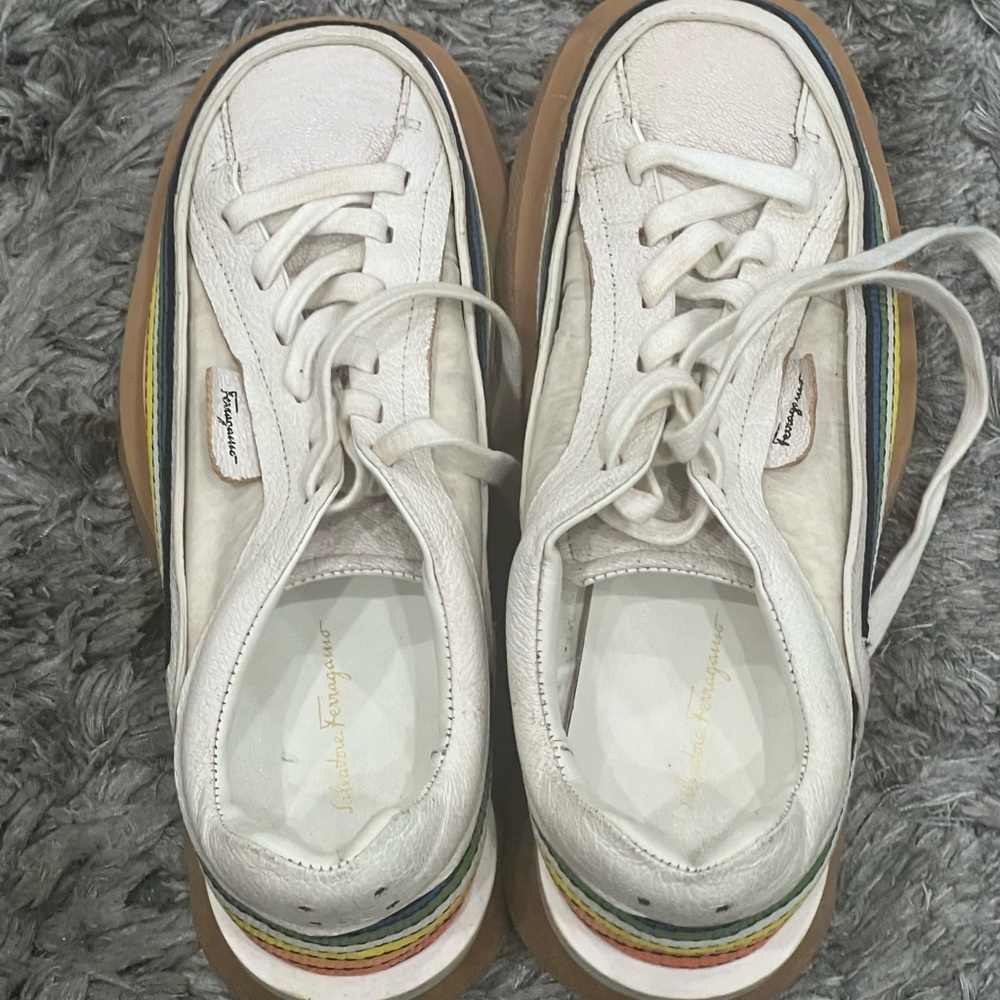 Salvatore Ferragamo Degrees Rainbow Sneaker Shoes - Picture 4 of 11